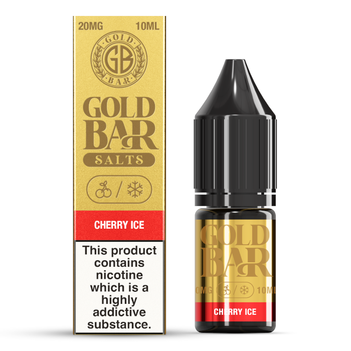 Cherry Ice Nic Salt by Gold Bar - Nic Salts UK