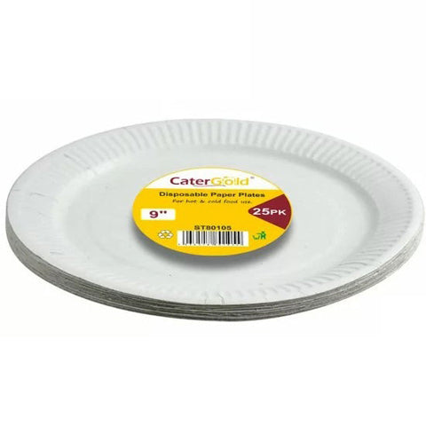 CaterGold Heavy Duty Paper Plates