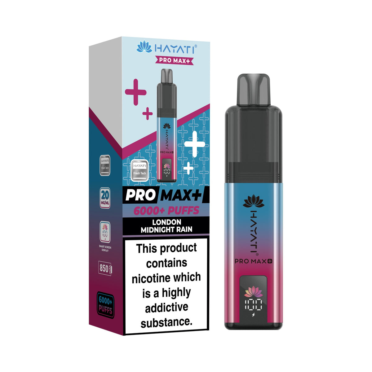 Hayati Pro Max 6000 Pod Kit - London Midnight Rain