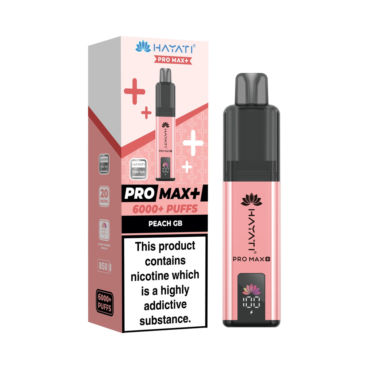 Hayati Pro Max 6000 Pod Kit - Peach GB