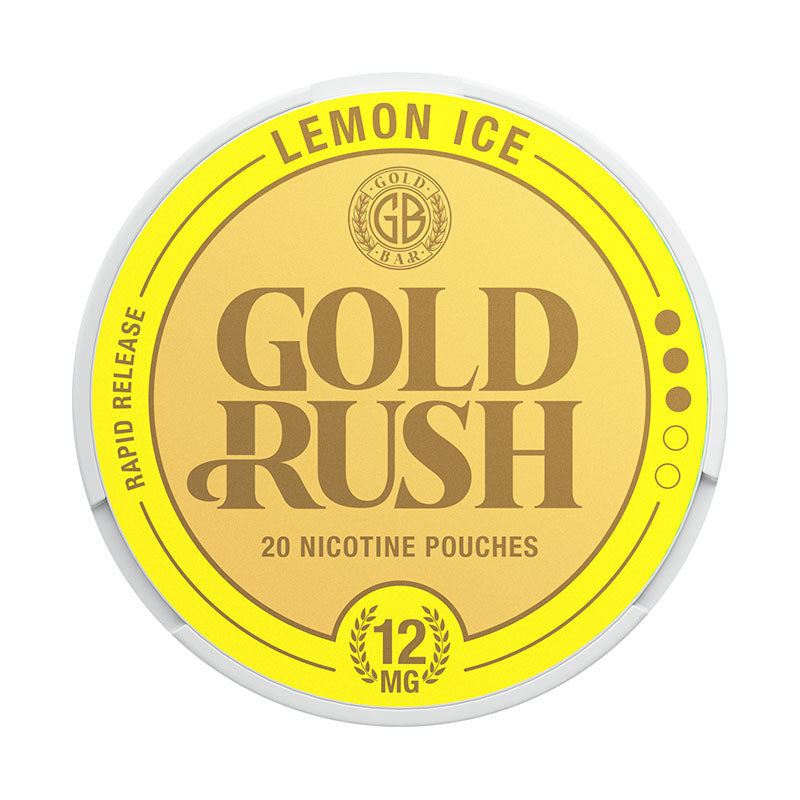 Gold Rush Lemon Ice Nicotine Pouches - 12mg