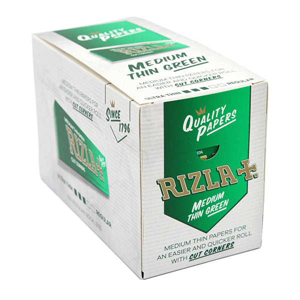 Rizla + Medium Thin Green Rolling Papers (100pcs)