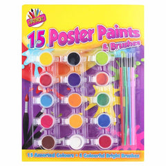 Artbox 15 Poster Paints & 4 Brushes