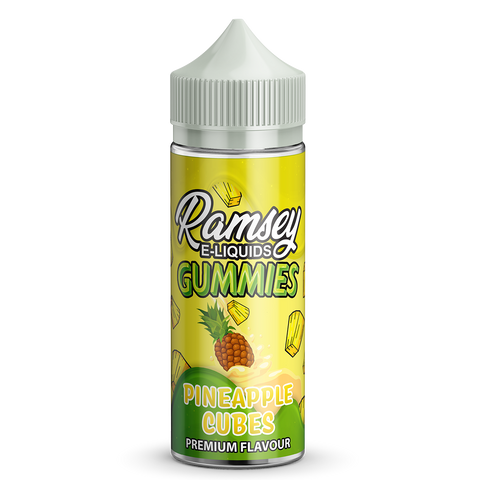 Ramsey E-Liquids Gummies Pineapple Cubes 100ml Shortfill