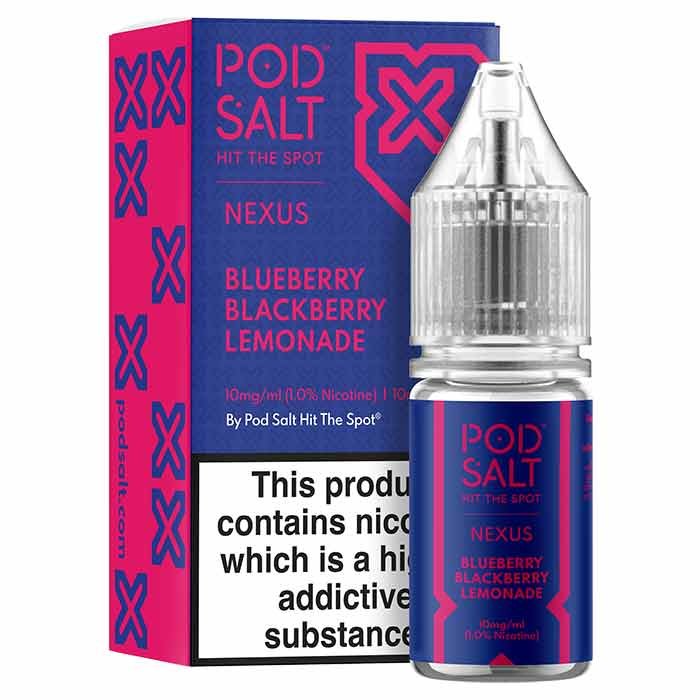Pod Salt Nexus Blueberry Blackcurrant Lemonade 10ml E-Liquid