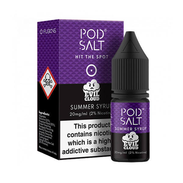 Pod Salt Evil Cloud Summer Syrup 10ml Nic Salt