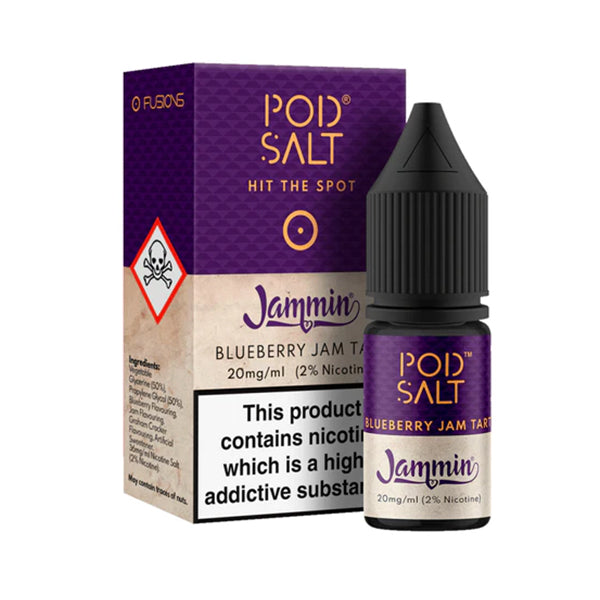 Pod Salt Jammin Blueberry Jam Tart 10ml Nic Salt