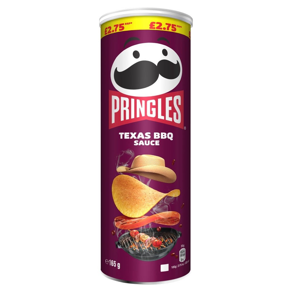 Pringles BBQ 165g 6pk