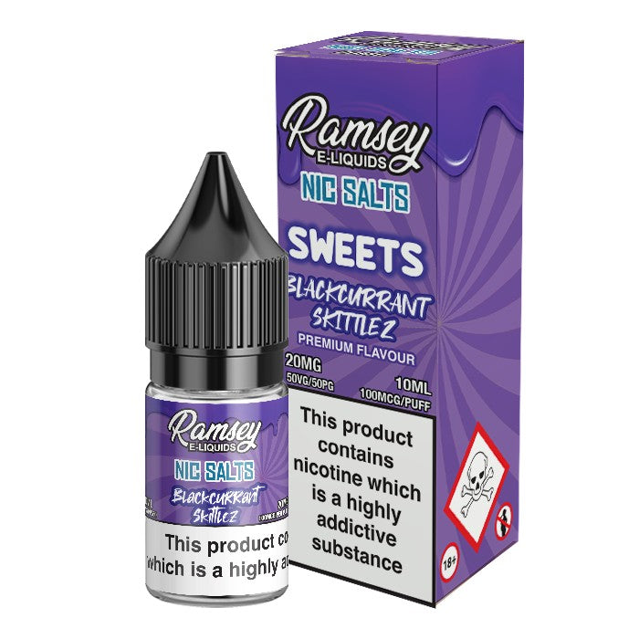 Ramsey E-Liquids Blackcurrant Rainbow 10ml Nic Salt