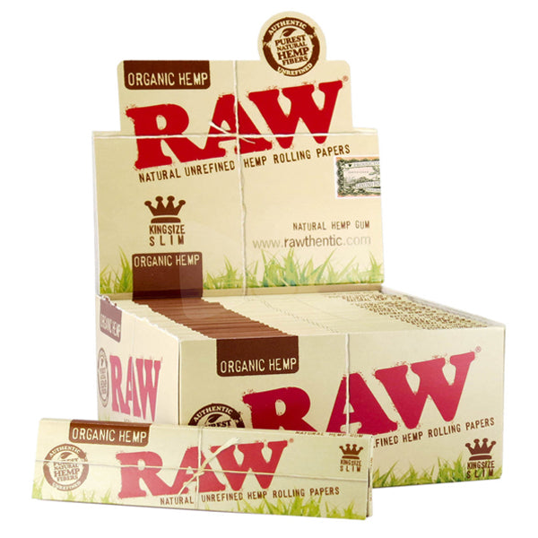 RAW Organic Hemp King Size Slim Rolling Papers (50pcs)