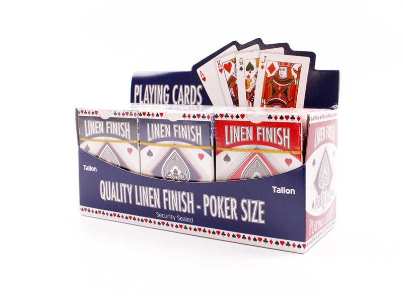Party Crazy Linen Poker Size Playing Cards