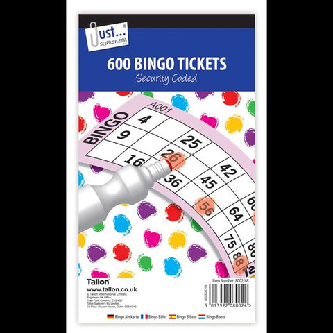 Party Crazy Jumbo Bingo Tickets 21 x 12cm