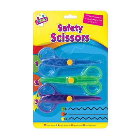 Artbox Safety Scissors Novelty Cut 3pk