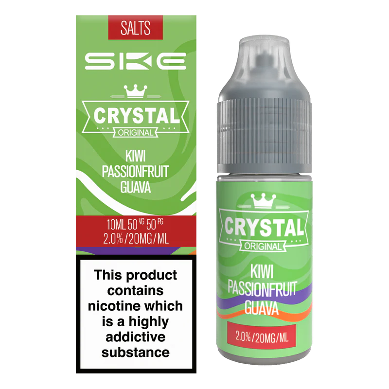 SKE Crystal Original Salts Kiwi Passionfruit Guava 10ml - 10mg