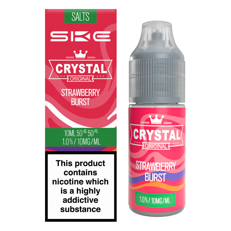 SKE Crystal Original Salts Strawberry Burst 10ml - 10mg