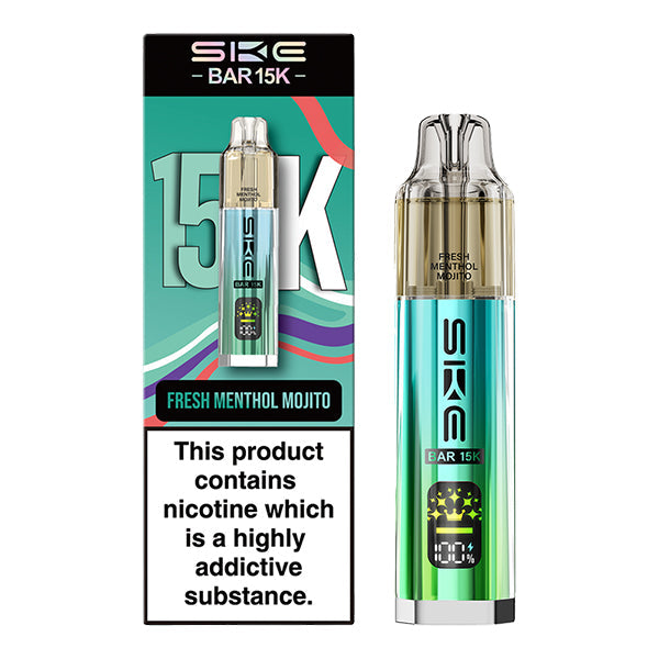 SKE Bar 15K Prefilled Vape Kit - Fresh Menthol Mojito