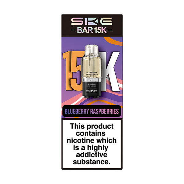 SKE Bar 15K Prefilled Pods - Blueberry Raspberries