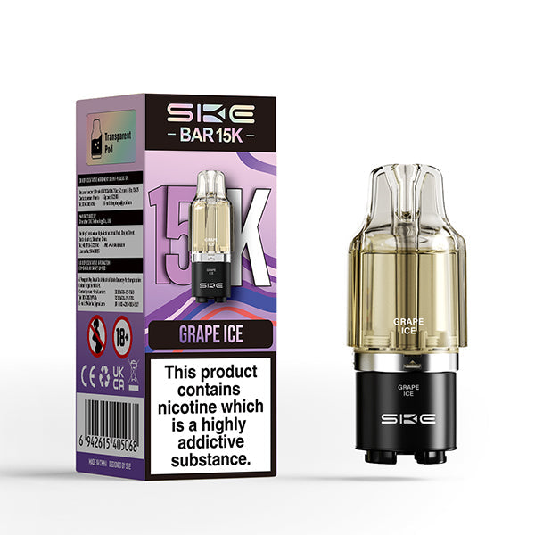 SKE Bar 15K Prefilled Pods - Grape Ice