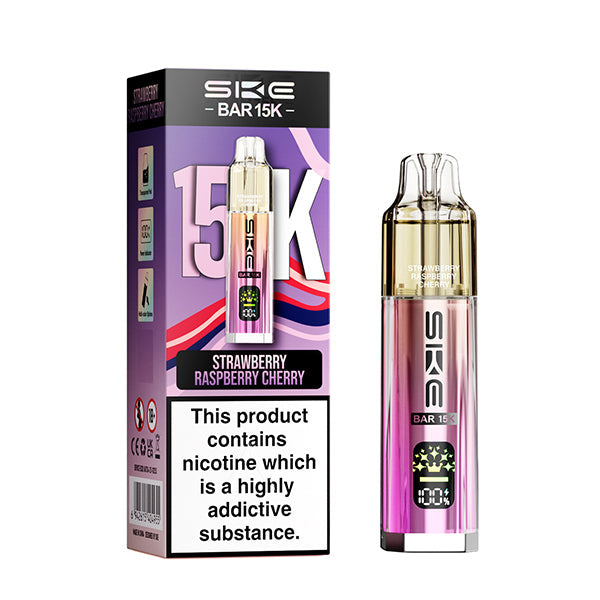 SKE Bar 15K Prefilled Vape Kit - Strawberry Raspberry Cherry