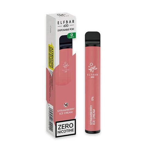 Elf Bar 600 Disposable Vape Device (0MG ZERO NICOTINE)