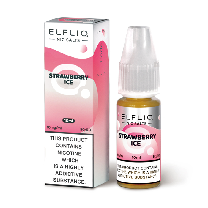 ELFLIQ Official Elf Bar Nic Salt 10ml Strawberry Ice