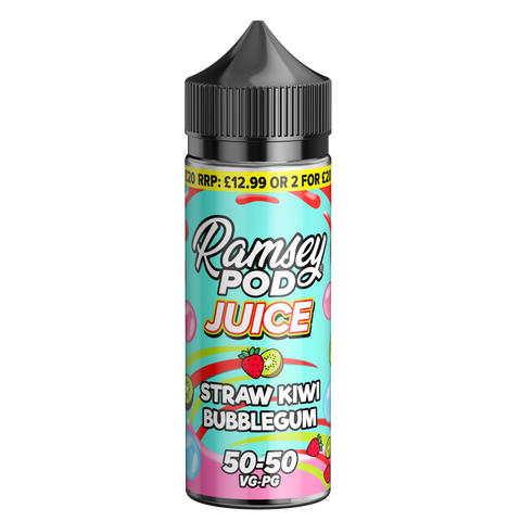 Ramsey Pod Juice Straw Kiwi Bubblegum 100ml Shortfill