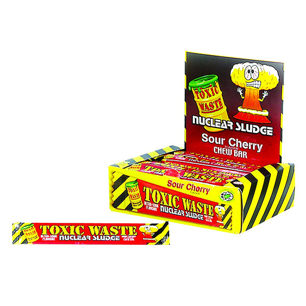 Toxic Waste Nuclear Sludge Sour Cherry Chew Bar 0.7oz (20g) 50pk
