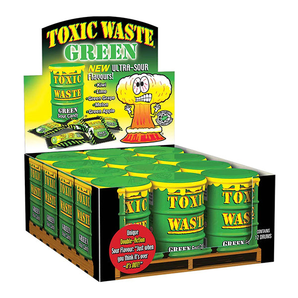 Toxic Waste Sour Green Drum (12 Pack)