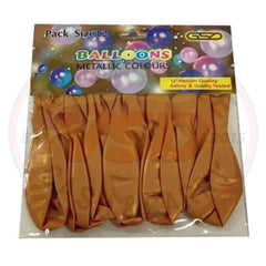 GSD Balloons Bronze Metallic Colours 12pk