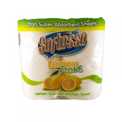 Softesse Lemon Scented Kitchen Towel 8 x 2pk