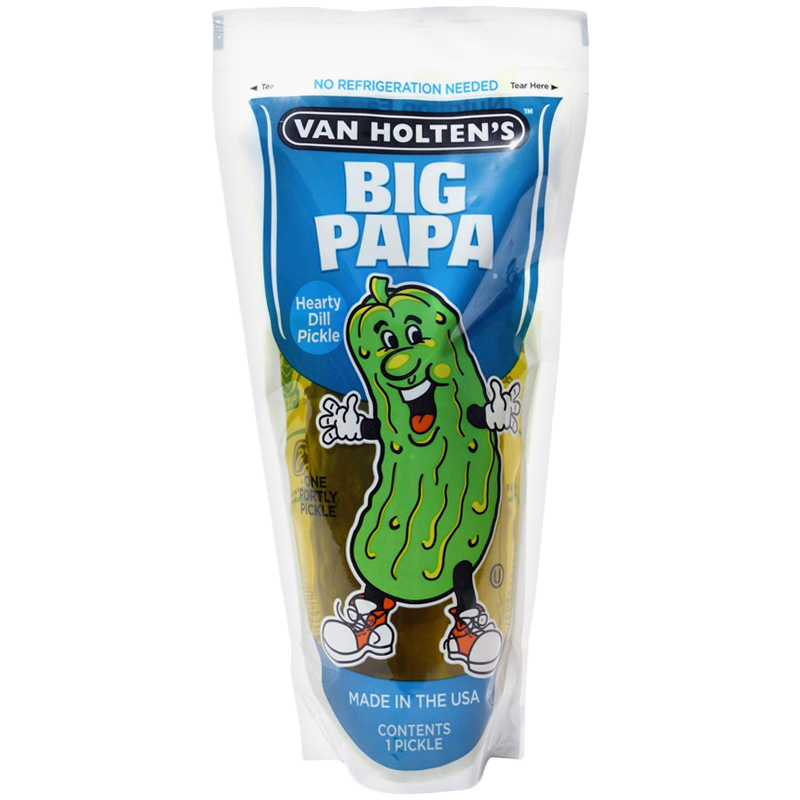 Van Holten's King Size Pickle in-a-Pouch Big Papa Dill 12