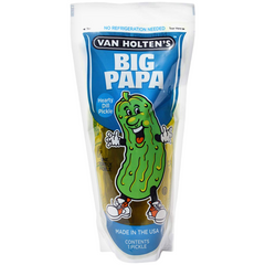 Van Holten's Pickle In A Pouch King Size Big Papa Dill Pickles 12pk