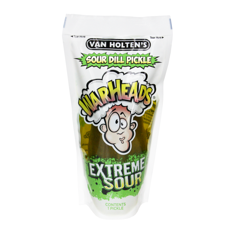 Van Holtens Warheads Pickle In A Pouch Pack of 12
