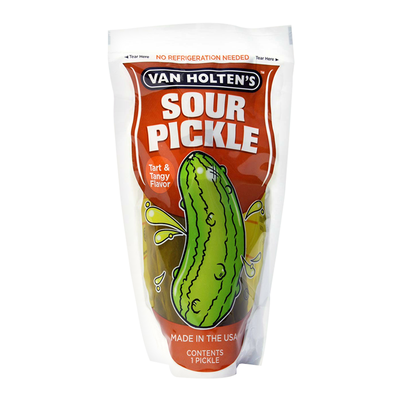 Van Holten's - Pickle-In-A-Pouch Large Pickles - 12 Pack Sour