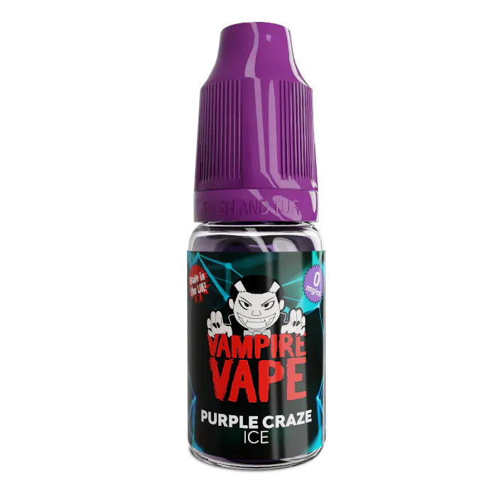 Purple Craze Ice 50/50 E-Liquid by Vampire Vape - 50/50 E-Liquids UK