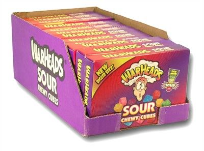 Warheads Sour Chewy Cubes Assorted Flavours (840g)