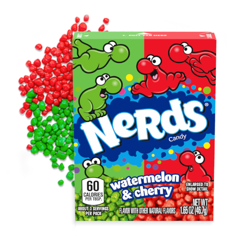 Wonka Nerds Watermelon/Cherry 1.65oz - 36CT