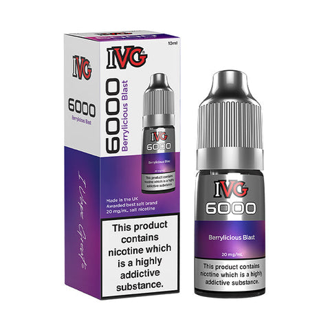 IVG 6000 Berrylicious Blast 10ml Nic Salt