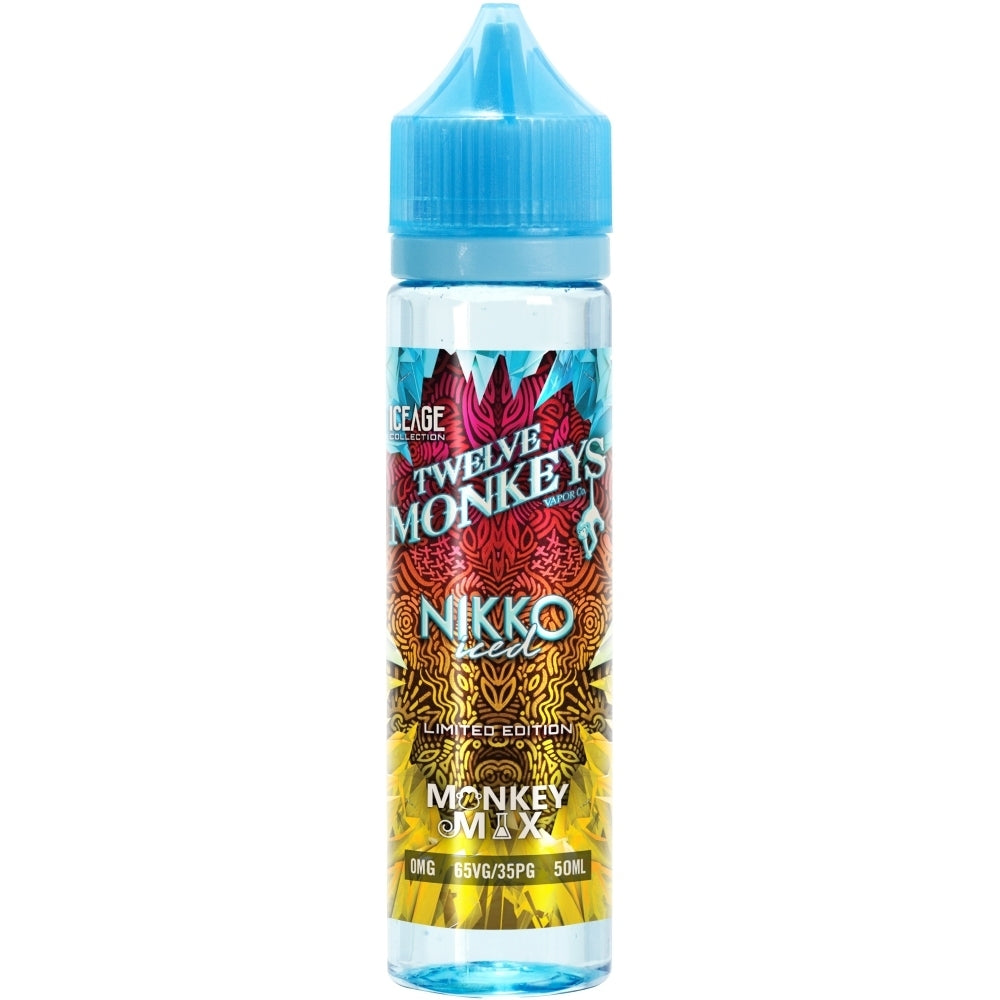Twelve Monkeys Nikko Iced 0mg 50ml Shortfill E-Liquid