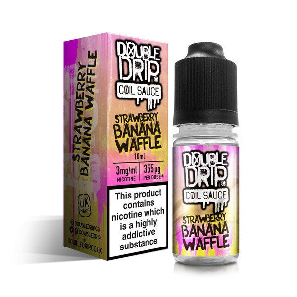Strawberry Banana Waffle Coil Sauce by Double Drip TPD Compliant E-Liquid 10ml