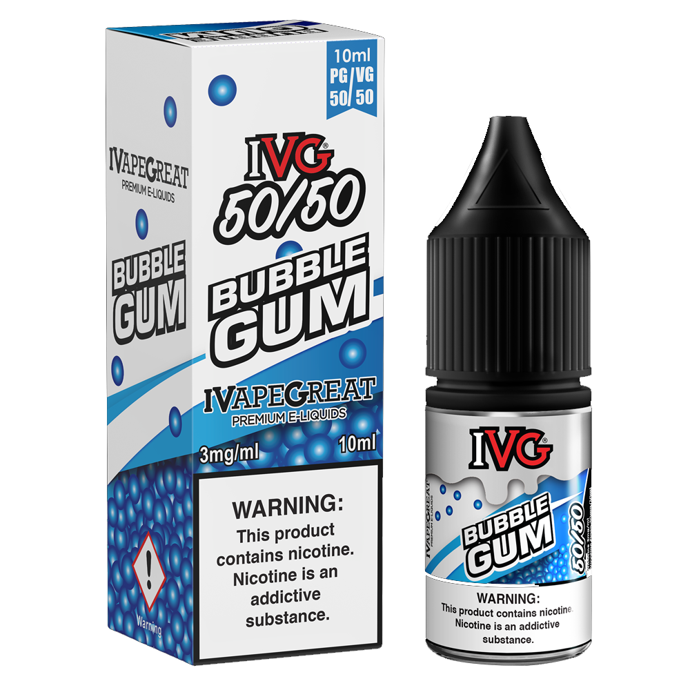 IVG 50/50 Bubblegum 10ml E-Liquid