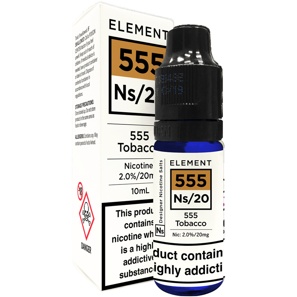 Element 555 Tobacco 10ml Nic Salt E-Liquid
