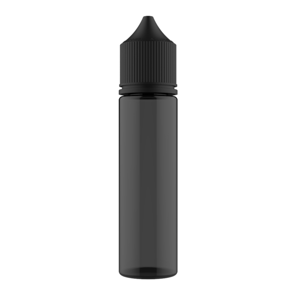 Chubby Gorilla Black Transparent Bottle With Black Cap - 60ml