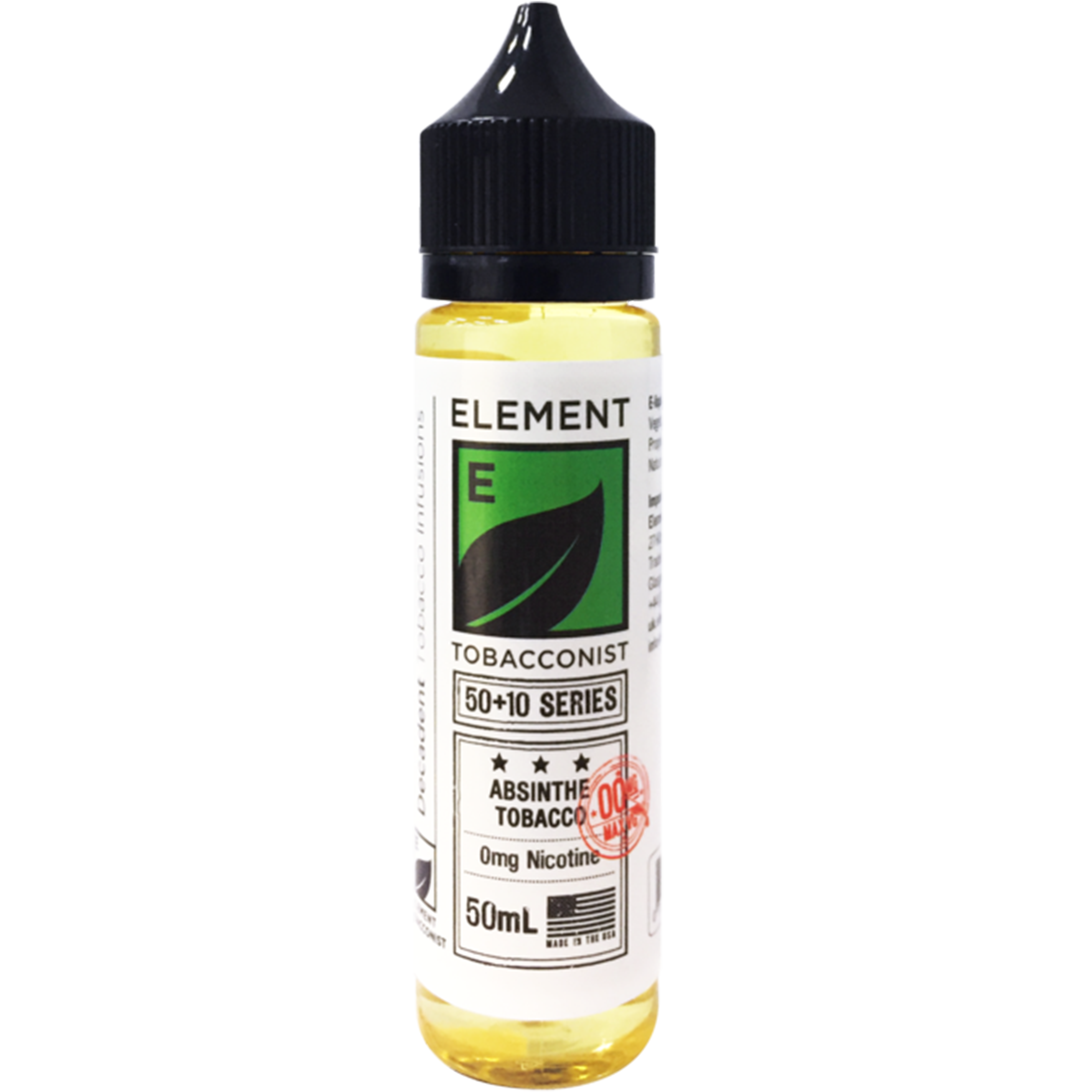 Element Tobacconist: Absinthe Tobacco 0mg 50ml Shortfill E-liquid