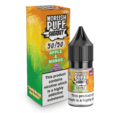 Moreish Puff Sherbet 50/50 Apple & Mango Sherbet 10ml E-Liquid