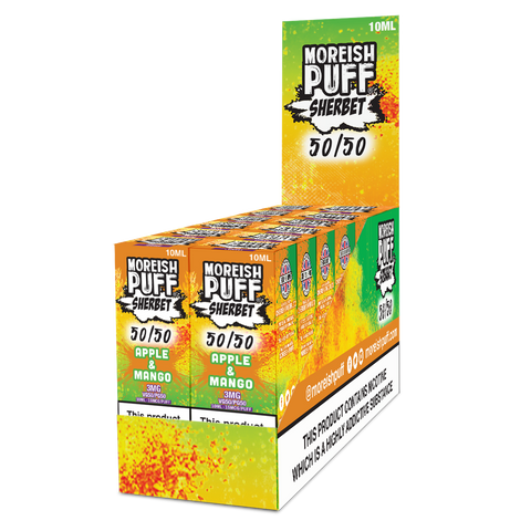 Moreish Puff Sherbet 50/50 Apple & Mango Sherbet 10ml E-Liquid