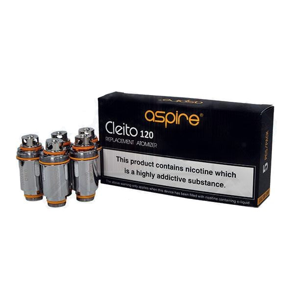 Aspire Cletio 120 Replacement Atomizer TPD Compliant - Pack Of 5