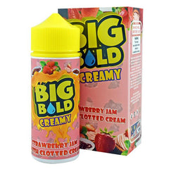 Big Bold Creamy Strawberry Jam With Clotted Cream 100ml Shortfill