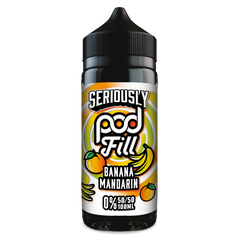Seriously Pod Fill Banana Mandarin 100ml Shortfill