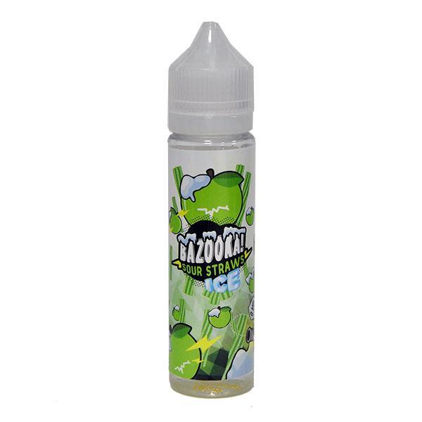 Bazooka Sour Straws: Apple Ice 0mg 50ml Shortfill E-Liquid